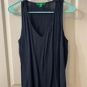 Sheer black tank top